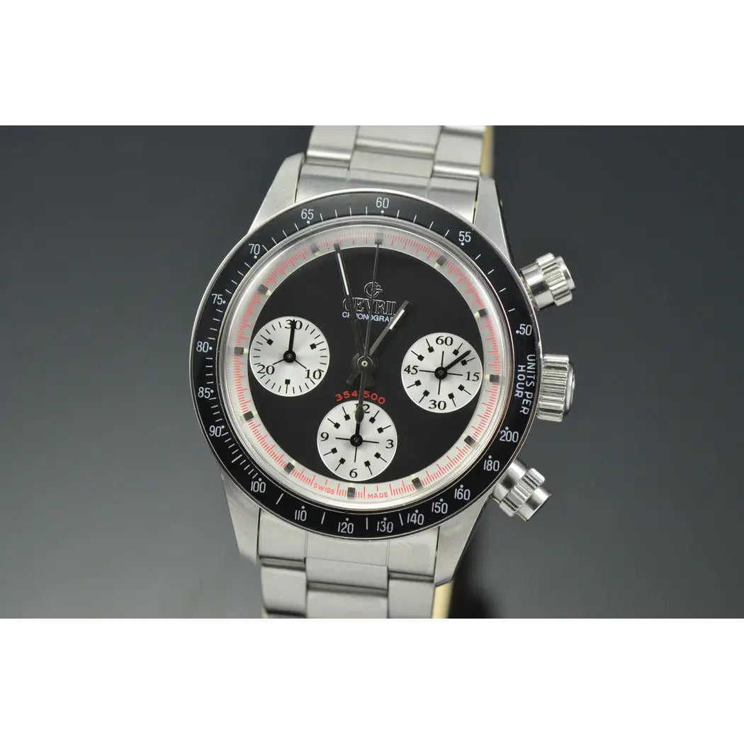 Gevril Tribeca “Paul Newman” Chronograph Panda Limited Edition 37MM Watch R004