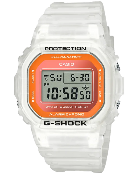 G-Shock DW5600LS-7 Semi-Transparent Fluorescent Square