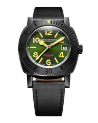 Nivada Depthmaster Numerals - Black & Green 14135A17