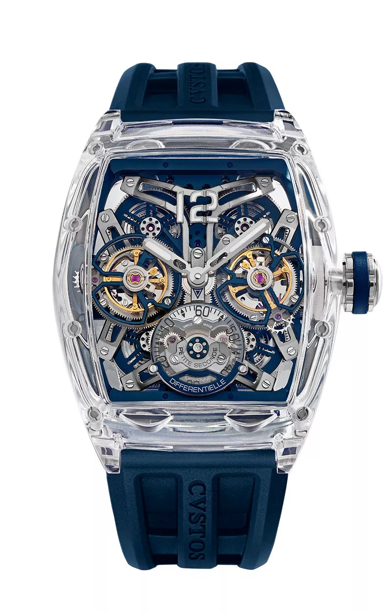 Double Tourbillon Sapphire Navy & TIT COMP Double Tourbillon Sapphire Navy & TIT COMP