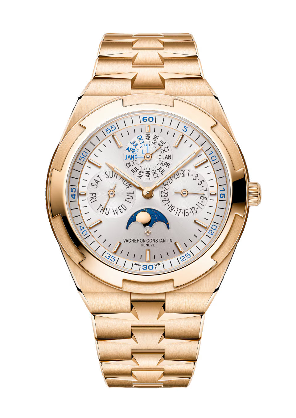 Overseas perpetual calendar ultra-thin 4300V/220R-B064 41.5 mm Pink Gold