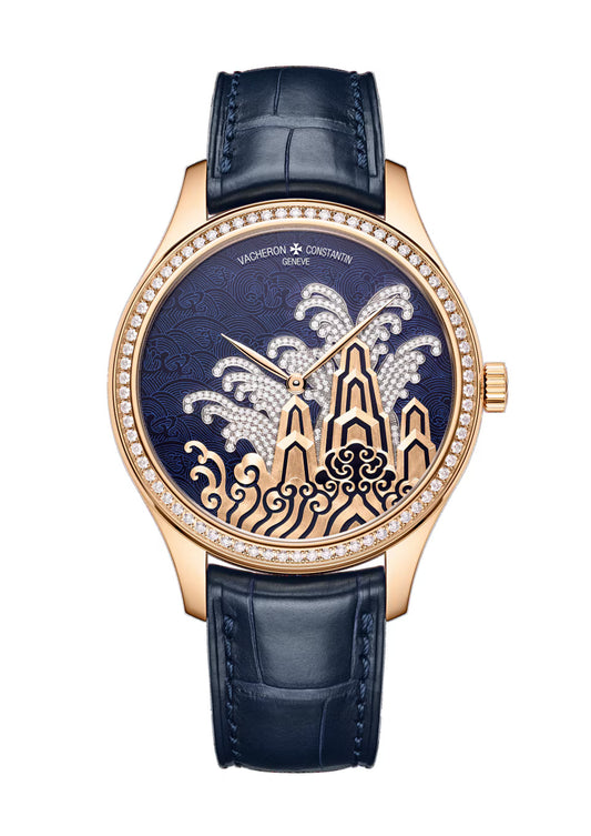 Métiers d'Art Tribute to traditional symbols - Moonlight slivers 2405A/000R-H022 38 mm Pink Gold