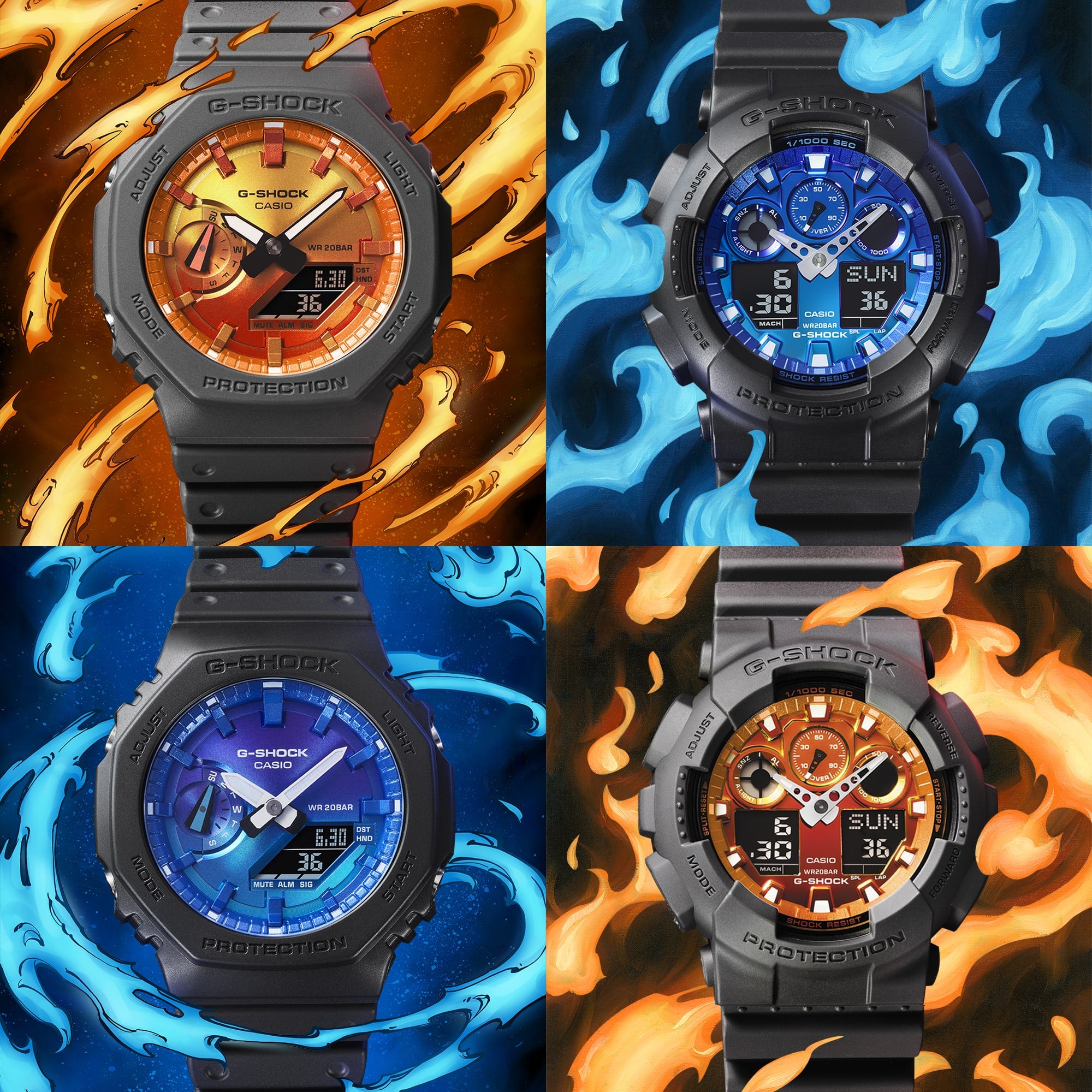 G-Shock GA-100 SERIES GA100FL-1A
