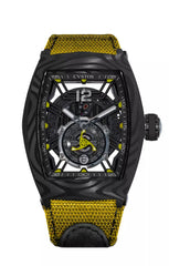 Cvstos CHALLENGE JETLINER PS BLACK CARBON/YELLOW DIAL A00103.4162005