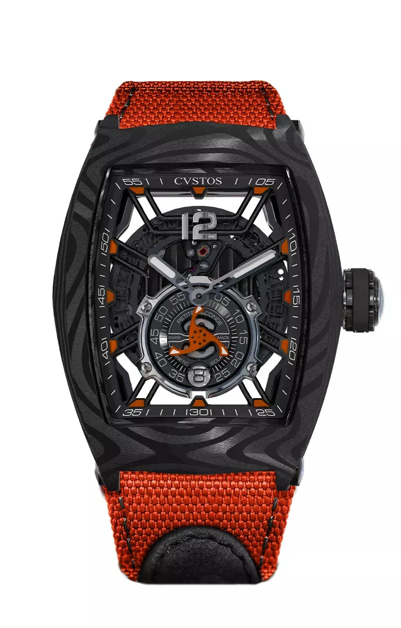 Cvstos CHALLENGE JETLINER PS BLACK CARBON/ORANGE DIAL A00103.4162004