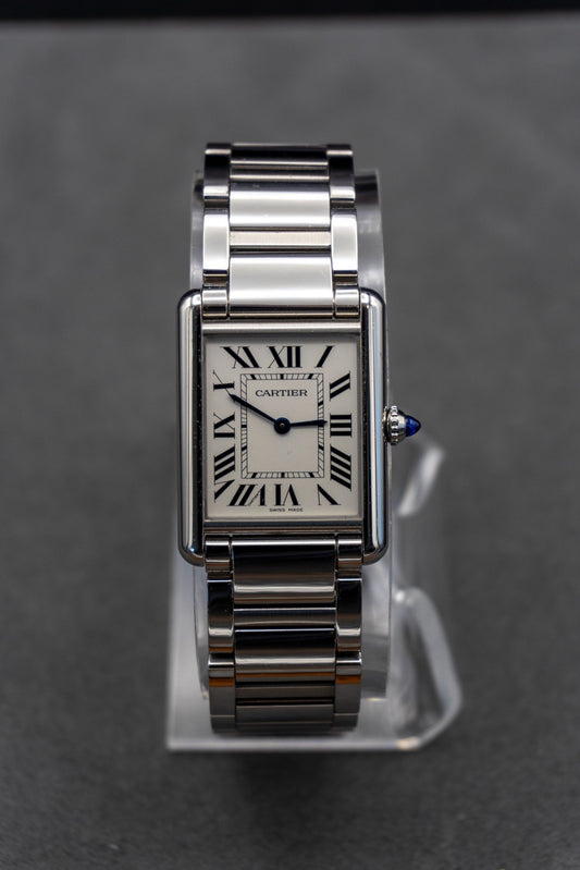 Cartier Tank Must Large Model, Quartz Movement, Steel 33.7mm X 25.5mm