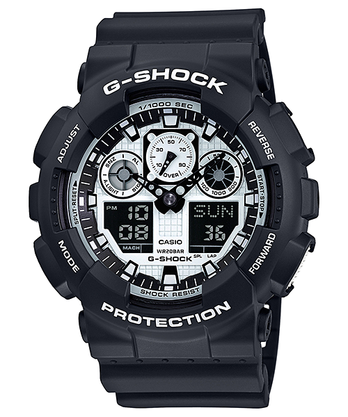 G-Shock ANALOG-DIGITAL GA100BW-1A