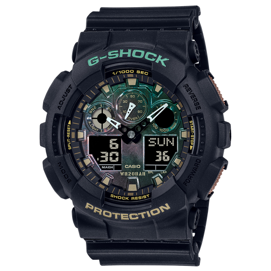 CASIO G-SHOCK ANALOG-DIGITAL GA-100 SERIES GA100RC-1A