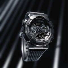 G-Shock GM110BB-1A Metal Clad Ana-Digi Black Metal