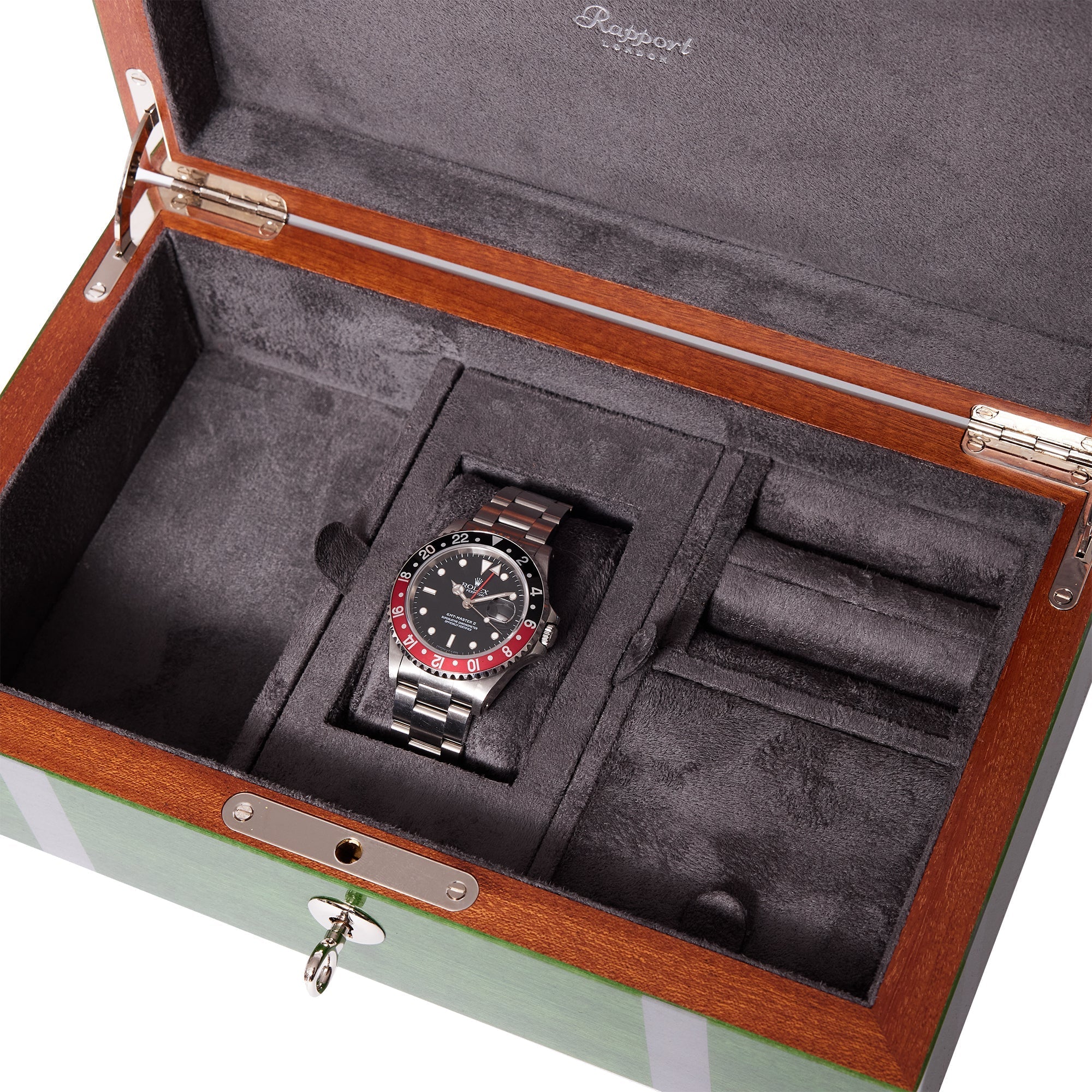 Carnaby Watch and Jewellery Box - Green J168