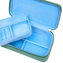 Charlotte Jewellery Case - Green J100