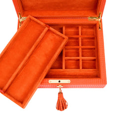 Charlotte Jewellery Box - Orange J197