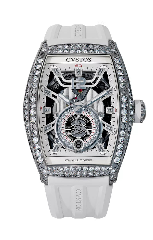 Cvstos Jetliner PS Thirty6 Steel 2 Row/White Dial Diamonds A00103.3600003