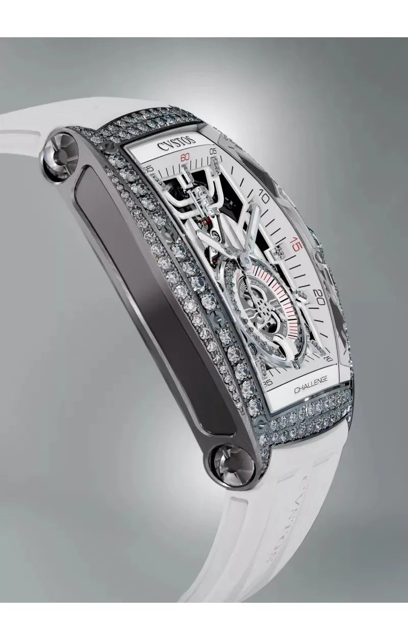 Cvstos Jetliner PS Thirty6 Steel 2 Row/White Dial Diamonds A00103.3600003