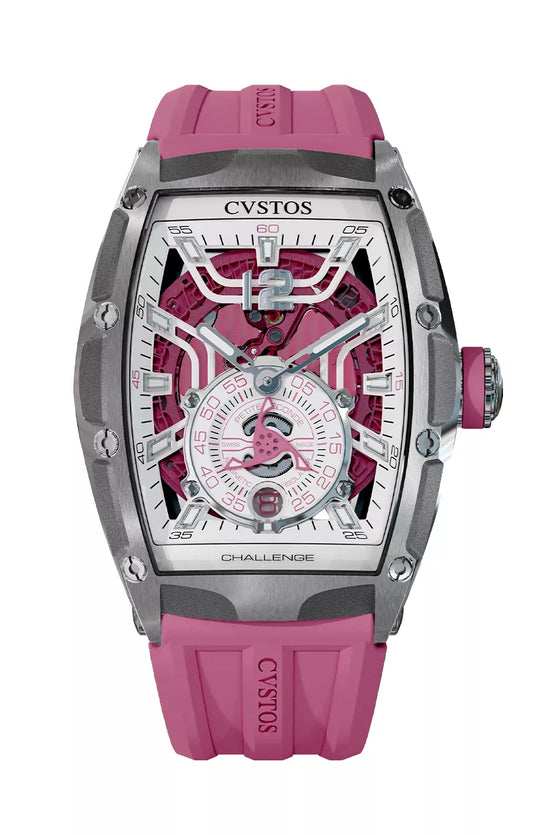 Cvstos CHALLENGE THIRTY6 JETLINER PS STEEL/WHITE DIAL/PINK MVT A00103.3600004