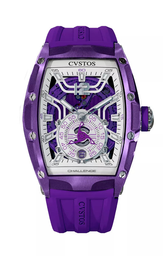 Cvstos CHALLENGE THIRTY6 JETLINER PS PURPLE ALU/WHITE DIAL/PURPLE MVT A00103.3690002