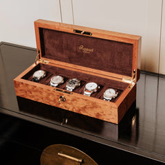 Heritage Five Watch box -  Burr Walnut L274