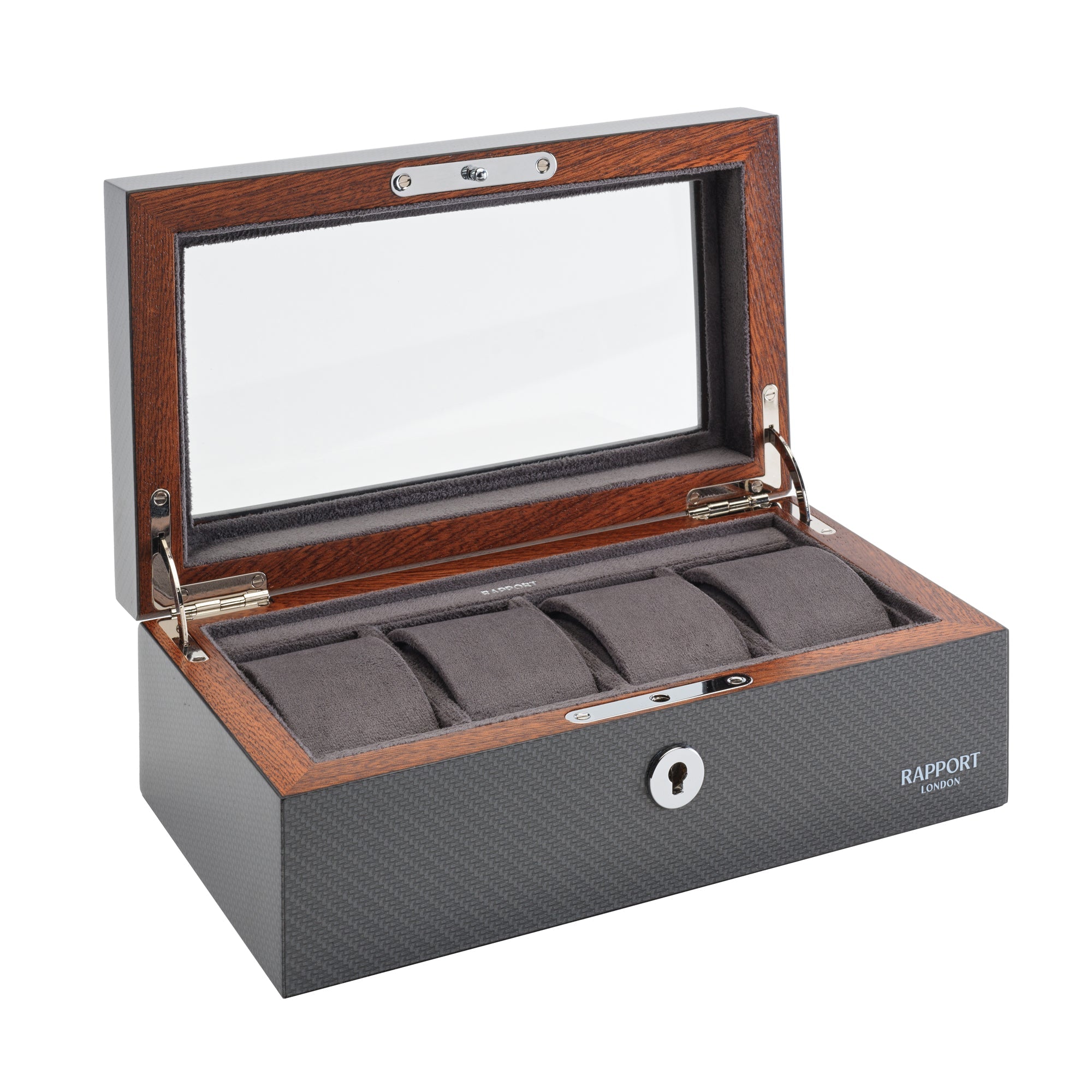 Optic Four Watch Box - Carbon Fibre L286