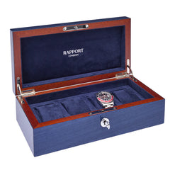 Heritage Chroma Four Watch Box - Navy L408