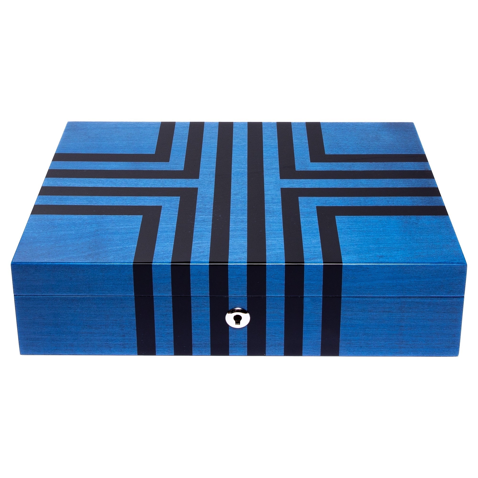 Labyrinth Ten Watch Box - Blue L440