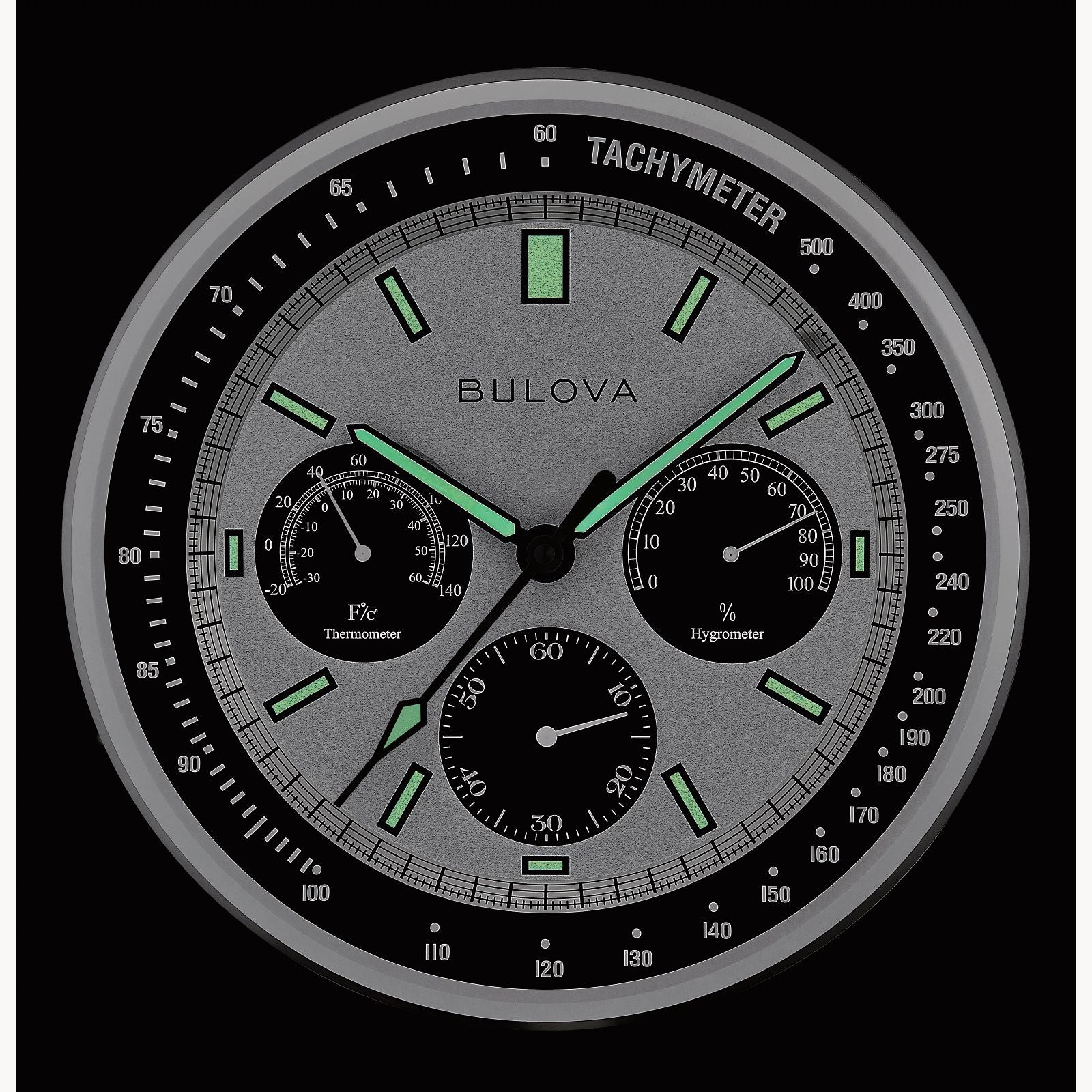Bulova Lunar Pilot Wall Clock Watch C1971