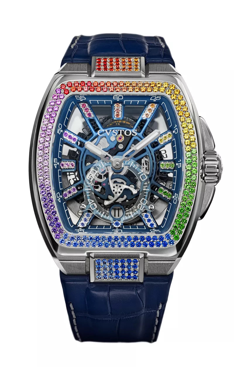 Metropolitan PS Titanium/SQLT Blue Dial/Rainbow F00103.4216002