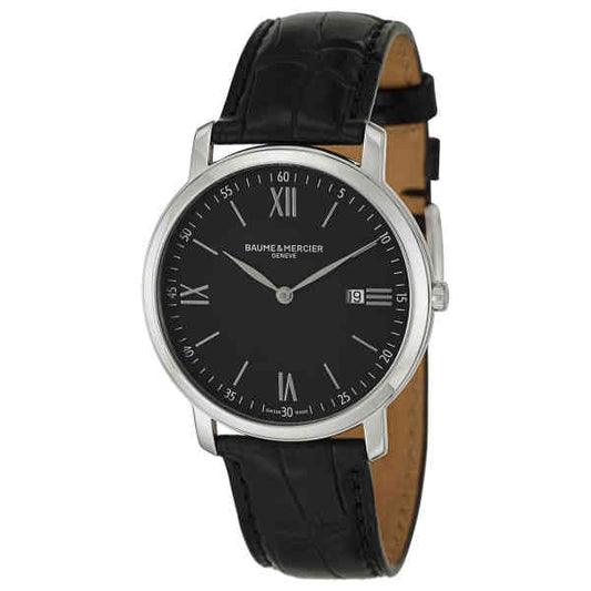 Baume & Mercier CLASSIMA Black/Leather Ø39 mm MOA10098