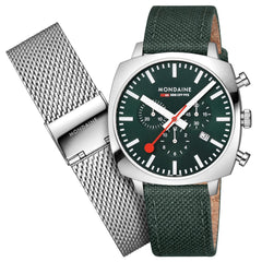 CUSHION PARK GREEN, 41 MM MSL.41460.LF.SET