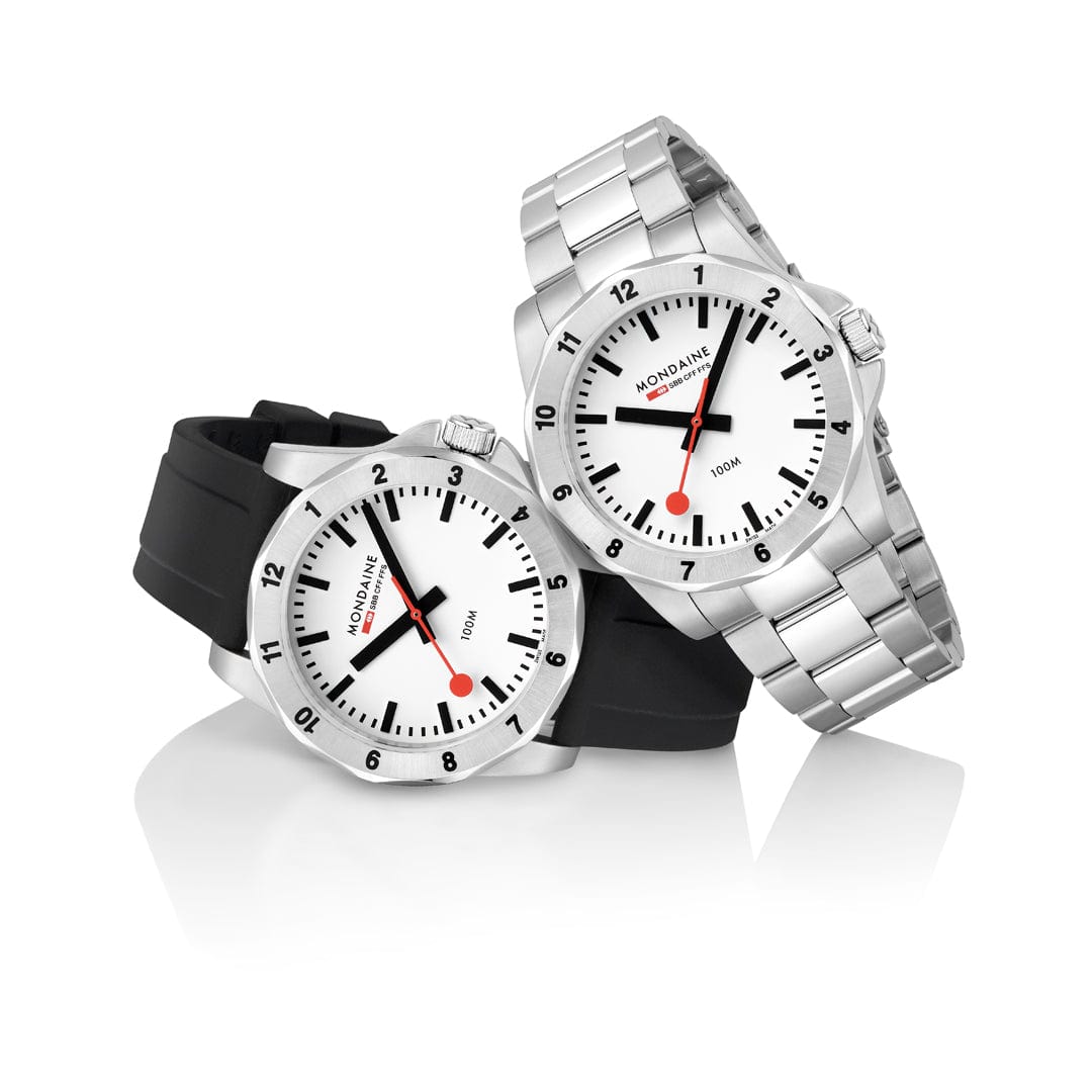 Mondaine Numeri 42 mm, Stainless Steel MSN.4211B.SK