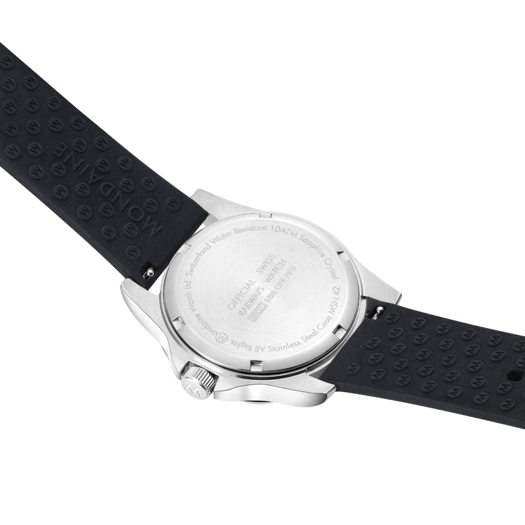 Mondaine Numeri 42 mm, Silicone Rubber MSN.42120.RB