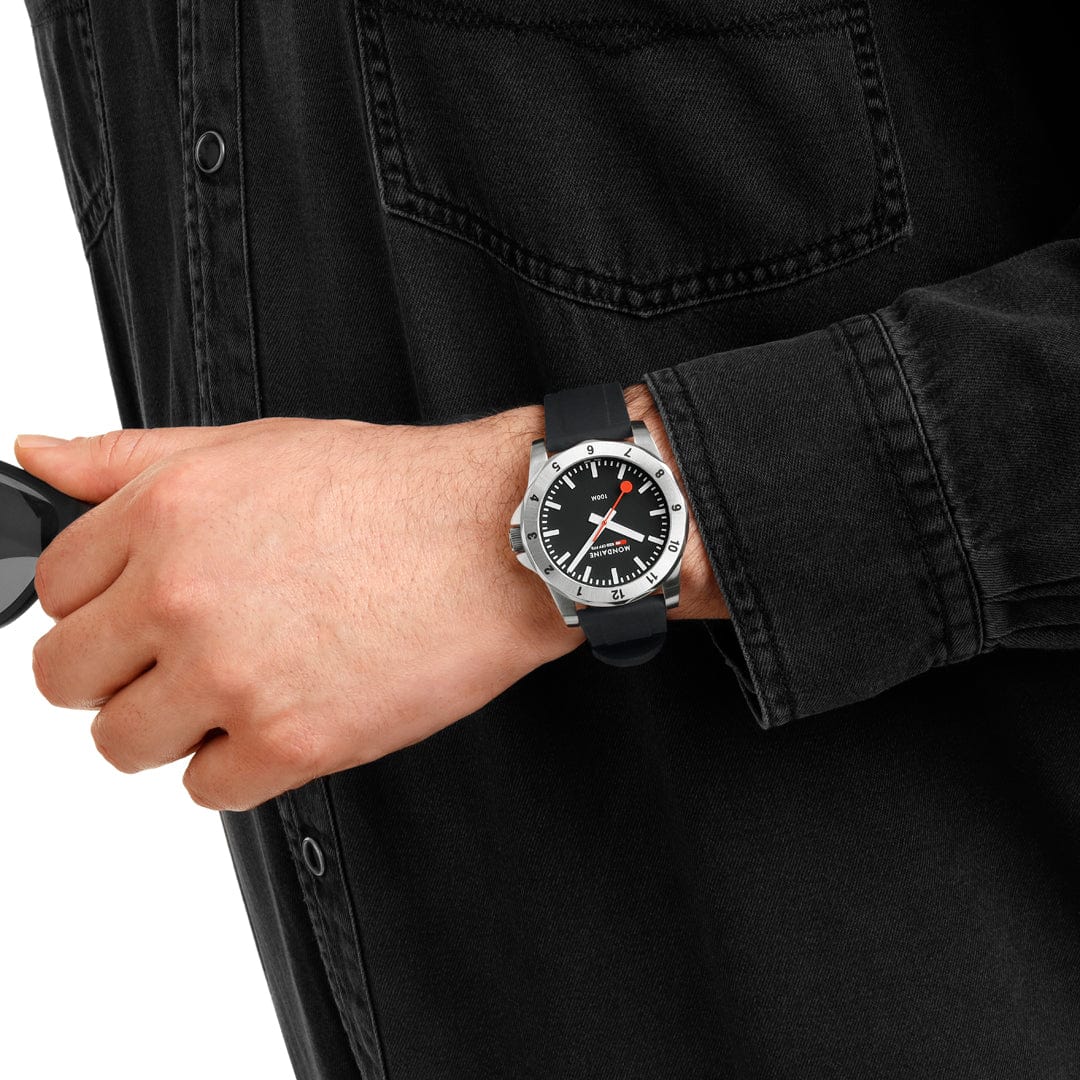 Mondaine Numeri 42 mm, Silicone Rubber MSN.42120.RB