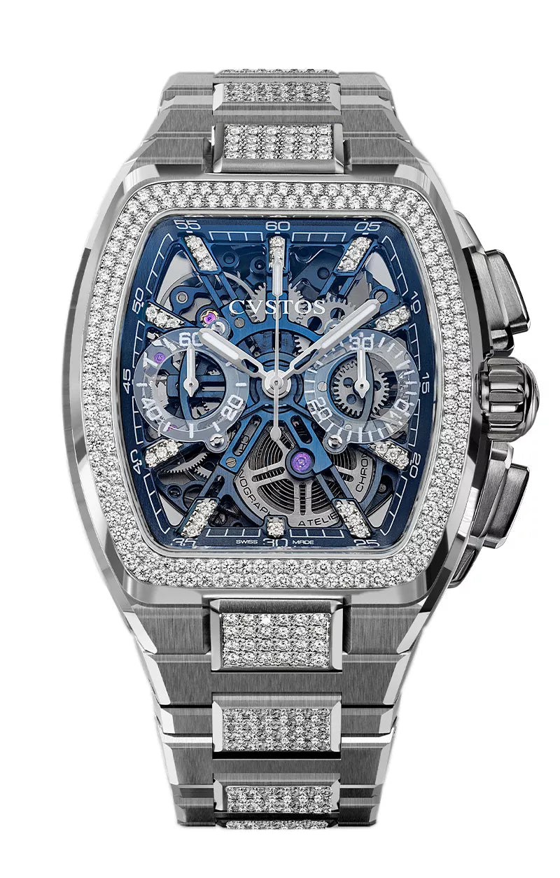 Metropolitan Chrono Titanium Blue SQLT/Diamond F00112.4213002