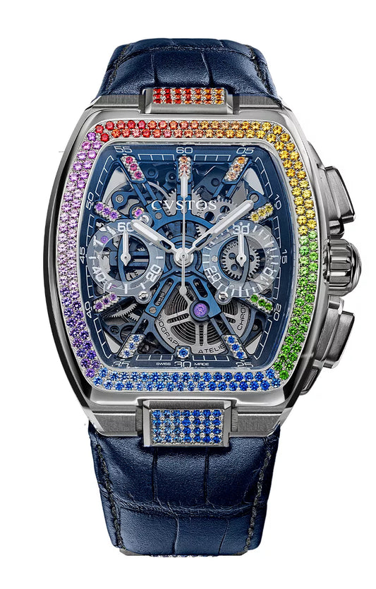 Metropolitan Chrono Titanium Blue SQLT/Rainbow F00112.4213004