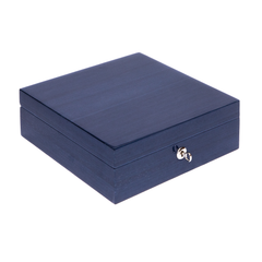 Heritage Chroma Four Watch Box - Navy Blue L404