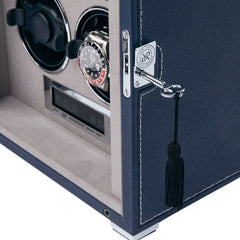 Quantum Quad Watch Winder - Navy W634