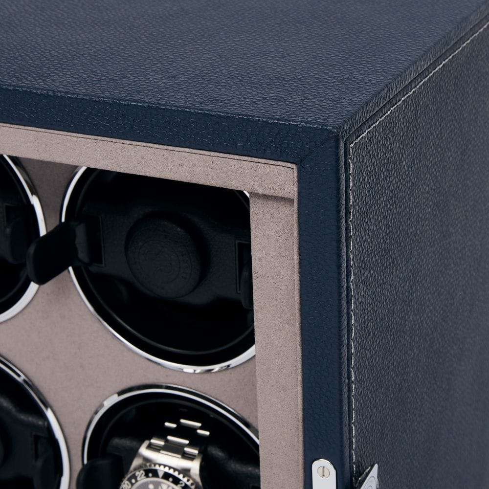 Quantum Quad Watch Winder - Navy W634