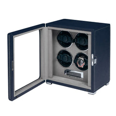 Quantum Quad Watch Winder - Navy W634