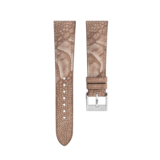 Nubuck Kango Tabac Ostrich Leg Signature Strap