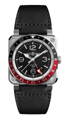 BR-03 GMT Black 42 MM Watch BR0393-BL-ST/SCA