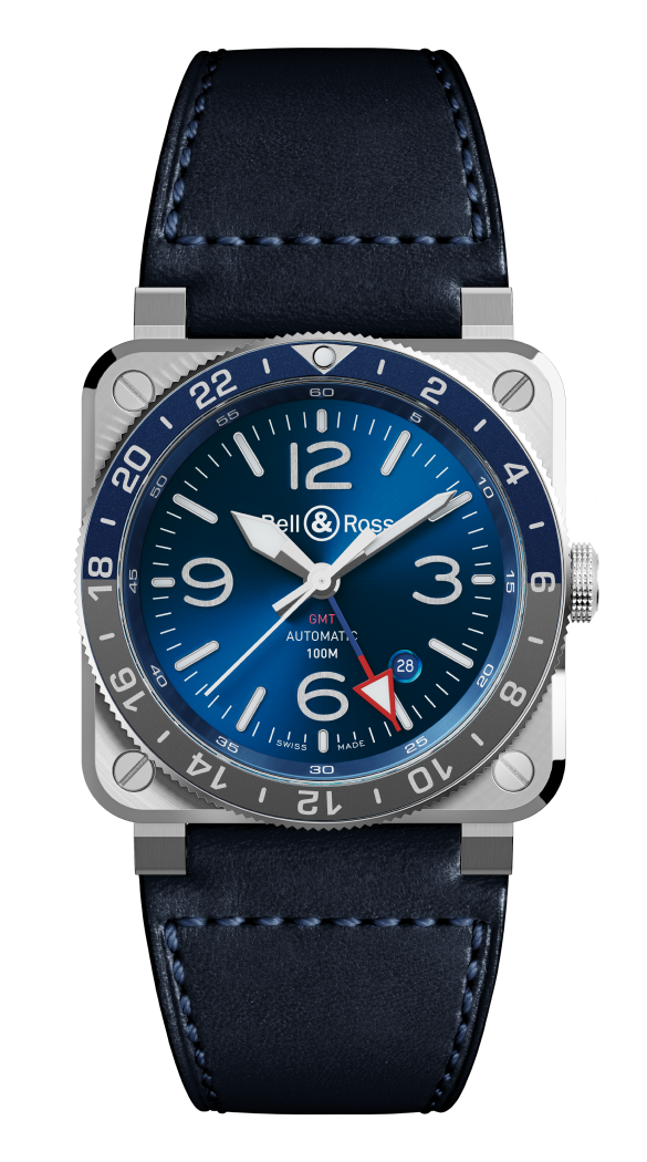 BR-03 GMT Blue 42 MM Watch BR0393-BLU-ST/SCA