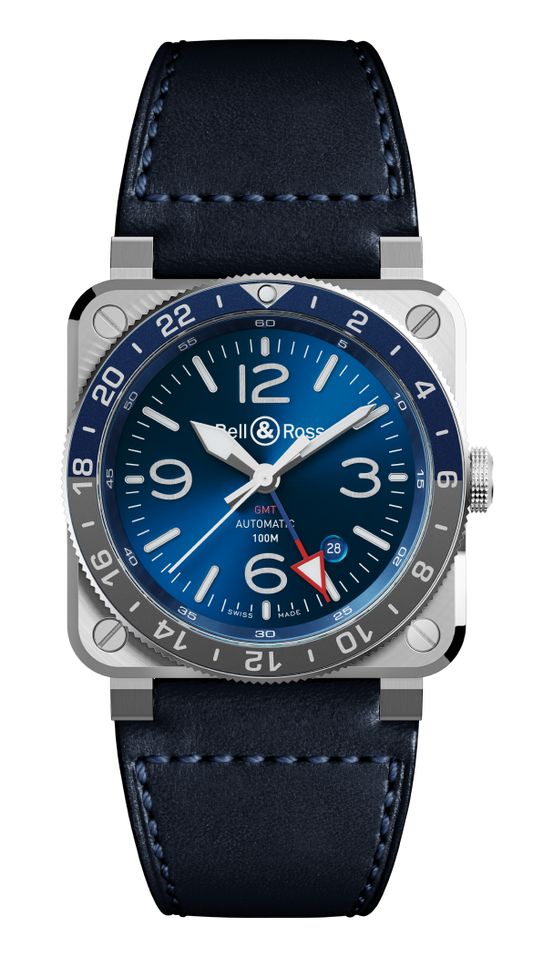 BR-03 GMT Blue 42 MM Watch BR0393-BLU-ST/SCA