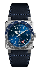 BR-03 GMT Blue 42 MM Watch BR0393-BLU-ST/SCA