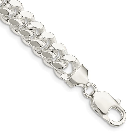 Sterling Silver 9mm Polished Domed Curb Chain QDB250-8