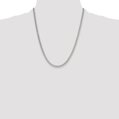 Sterling Silver Polished 3.9mm Double Diamond-cut Curb Chain QDD080-22
