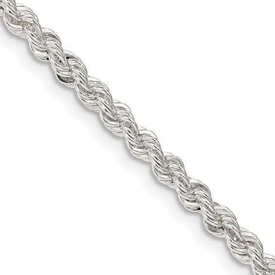 Sterling Silver 3mm Solid Rope Chain QDR060-20