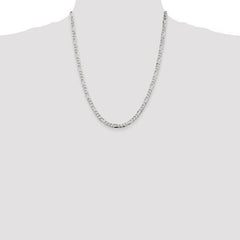 Sterling Silver 4.5mm Figaro Chain QFG120-22