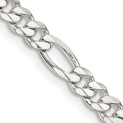 Sterling Silver 4.5mm Figaro Chain QFG120-22