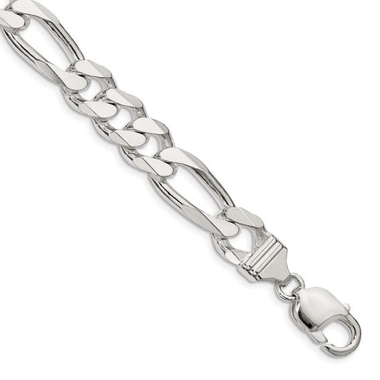Sterling Silver 10.75mm Figaro Chain QFG300-9