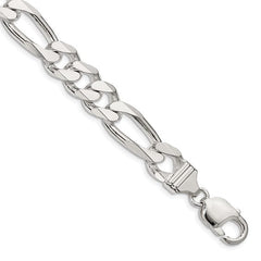 Sterling Silver 10.75mm Figaro Chain QFG300-9