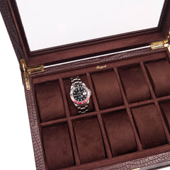 Brompton Optic Watch Box - Brown L283